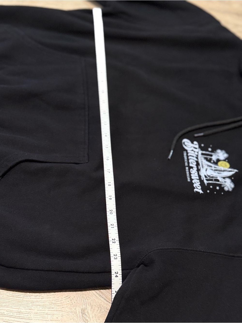 Bittersweet Tropical Medicine Graphic Hoodie Black Sailboat XL - Picture 9 of 13